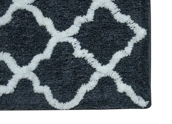 _Microfiber_Serene_Bath_Mat_Size_-_37x57_CM,_Non-Slip_Hot_Melt_Backing_Abstract_Design_Mat_for_Bathroom_Floor,_Door,_Kitchen,_Entrance_Way,_Bedroom_-_Pack_of_1_Piece,_Grey