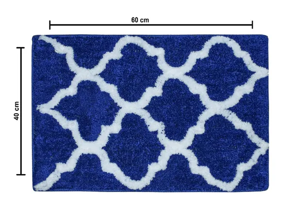 _Microfiber_Serene_Bath_Mat_Size_-_37x57_CM,_Non-Slip_Hot_Melt_Backing_Abstract_Design_Mat_for_Bathroom_Floor,_Door,_Kitchen,_Entrance_Way,_Bedroom_-_Pack_of_1_Piece,_Royal_Blue