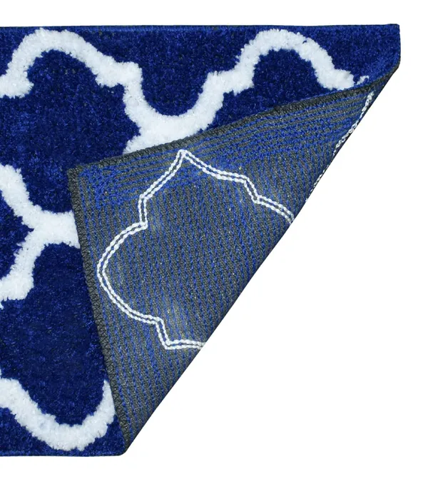 _Microfiber_Serene_Bath_Mat_Size_-_37x57_CM,_Non-Slip_Hot_Melt_Backing_Abstract_Design_Mat_for_Bathroom_Floor,_Door,_Kitchen,_Entrance_Way,_Bedroom_-_Pack_of_1_Piece,_Royal_Blue