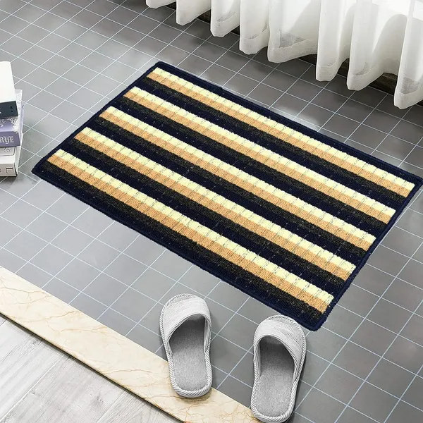 _Homes_Step_Confidently_and_Stylishly_with_Secure_Step_Premium_Patio_Anti-Skid_Gel_Backing_Tufted_Polypropylene_Door_Mat_for_Slippery_Floors_Size_-_40x60_CM,_Pack_of_2_Piece_(Blue)
