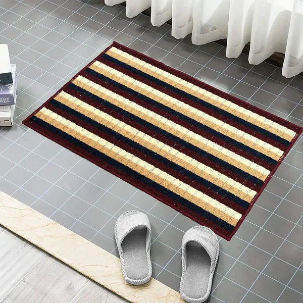 _Homes_Step_Confidently_and_Stylishly_with_Secure_Step_Premium_Patio_Anti-Skid_Gel_Backing_Tufted_Polypropylene_Mat_for_Slippery_Floors_Size_-_40x60_CM,_Pack_of_2_Piece_(Maroon)