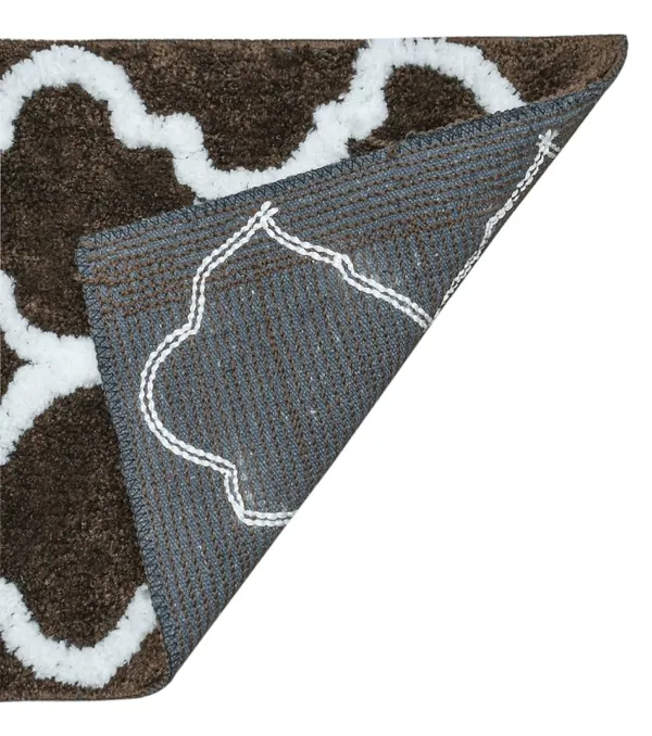 Bathroom_Door_Mat_2100_GSM_Microfiber_Tufted_Anti-Slip_Hot_Melt_Backing_Serene_Abstract_Design_Bath_Mat_Size_-_37x57_CM_Pack_of_1_Piece_-_Coffee