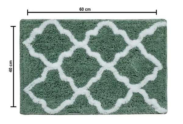 Mat_for_Bathroom_Canvas_Microfiber_Thread_Tufted_Anti-Slip_Hot_Melt_Backing_Serene_Abstract_Design_Bath_Mat_Size_-_37x57_CM_Pack_of_1_Piece_-_Green