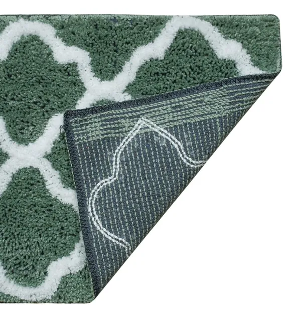 Mat_for_Bathroom_Canvas_Microfiber_Thread_Tufted_Anti-Slip_Hot_Melt_Backing_Serene_Abstract_Design_Bath_Mat_Size_-_37x57_CM_Pack_of_1_Piece_-_Green