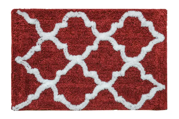 Bathroom_Floor_Door_Mat_Microfiber_Thread_Tufted_Anti-Slip_Hot_Melt_Backing_with_Half_Binding_Sttiching_Serene_Abstract_Design_Bath_Mat_Size_-_37x57_CM_Pack_of_1_Piece_-_Red