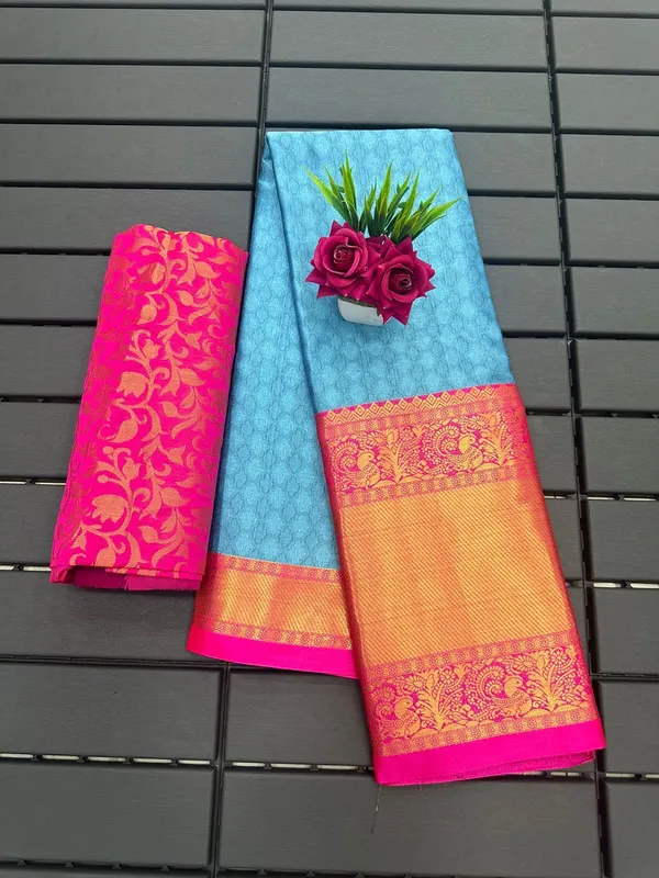 Sky_Pink_Aquiliq_Printed_Self_Design_Kanjivaram_Pure_Silk_Saree__For_Women