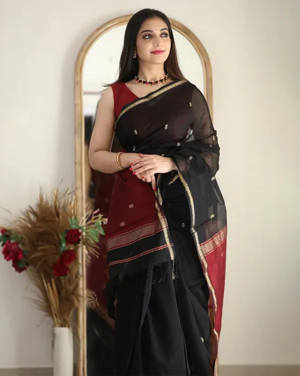 Black_Aquiliq_Woven_Bollywood_Chanderi_Saree_For_Women