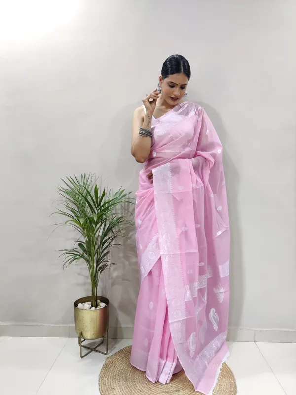 Baby_Pink_Aquiliq_Woven_Baluchari_Chanderi_Saree__For_Women