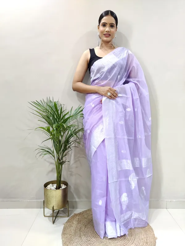 Lovendor_Aquiliq_Woven_Baluchari_Chanderi_Saree__For_Women