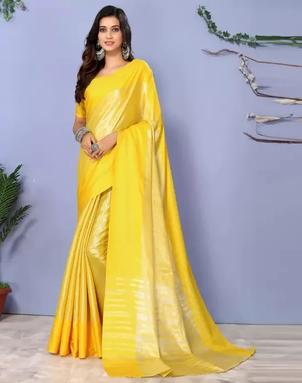 Yellow_Aquiliq_Solid/Plain_Kanjivaram_Pure_Silk_Saree_For_Women