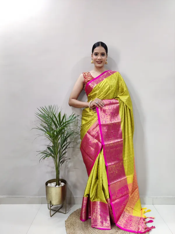 Lemon_Pink_Aquiliq_Woven_Bollywood_Cotton_Silk_Saree_For_Women