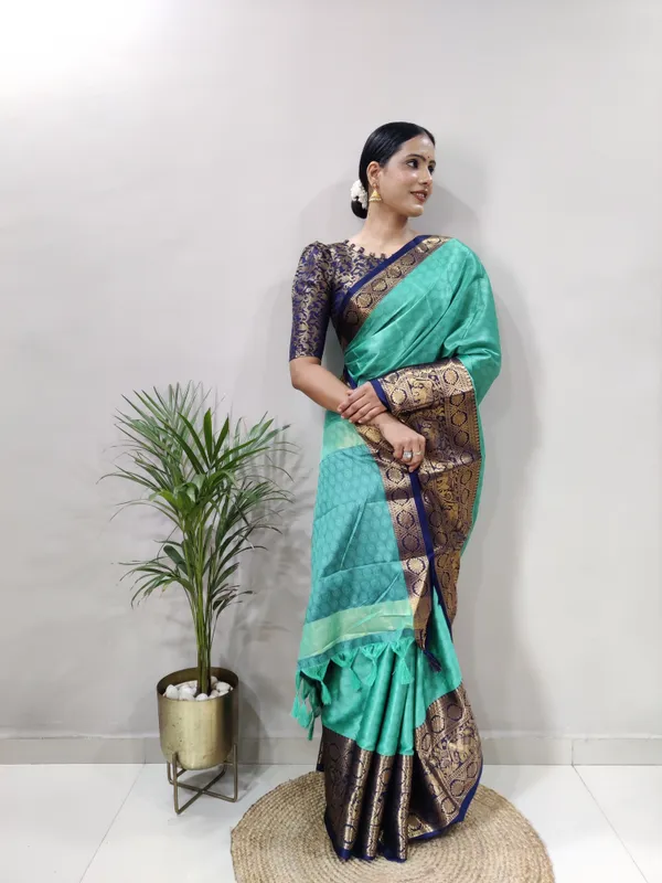 Rama_Aquiliq_Woven_Bollywood_Cotton_Silk_Saree_For_Women