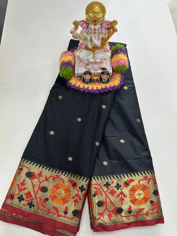 Black_Soft_Pethani__Silk_Saree_With_Zari__Design_Weawing_Pallu_For_Women