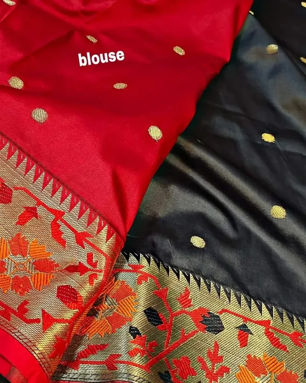 Black_Soft_Pethani__Silk_Saree_With_Zari__Design_Weawing_Pallu_For_Women