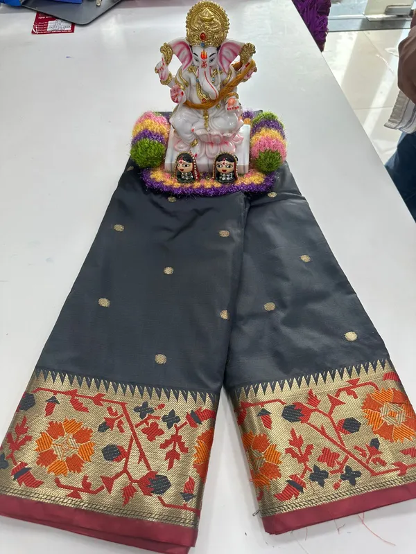 Grey_Soft_Pethani__Silk_Saree_With_Zari__Design_Weawing_Pallu_For_Women