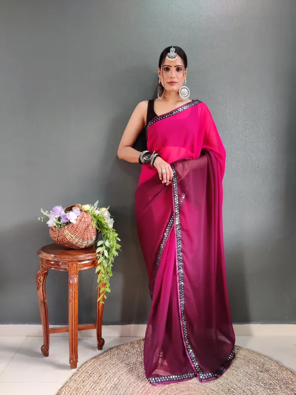 Purple_Pure_Georgette_Two_Shad_Saree_With_Lace_Border_For_Women