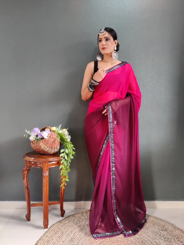 Purple_Pure_Georgette_Two_Shad_Saree_With_Lace_Border_For_Women