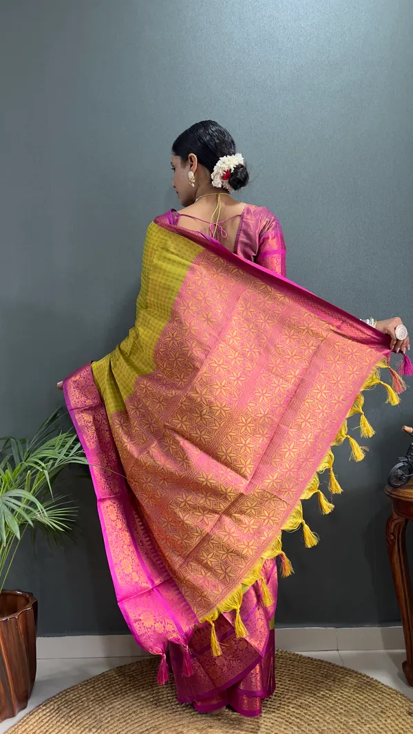 Lemon_Pink_Ready_To_Wear_Pure_Kanchipuram_Silk_Saree_With_Blouse_Piece_For_Women