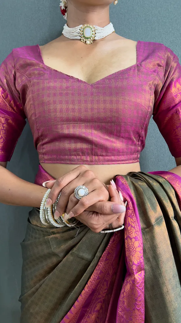 Mahendi_Pink_Ready_To_Wear_Pure_Kanchipuram_Silk_Saree_With_Blouse_Piece_For_Women
