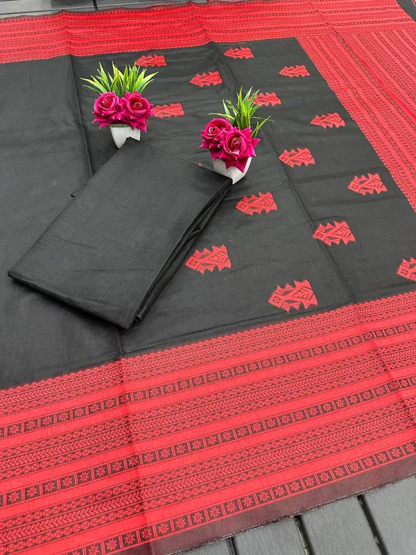Black_Chanderi_Kanjivaram_Saree_For_Women