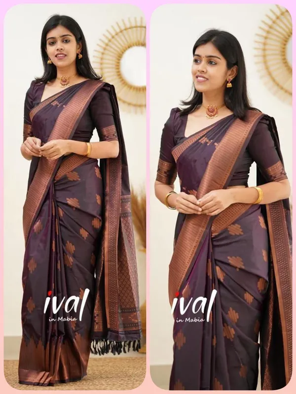 Multicolor_Dark_Woven_Kanjivaram_Jacquard_Saree_For_Women