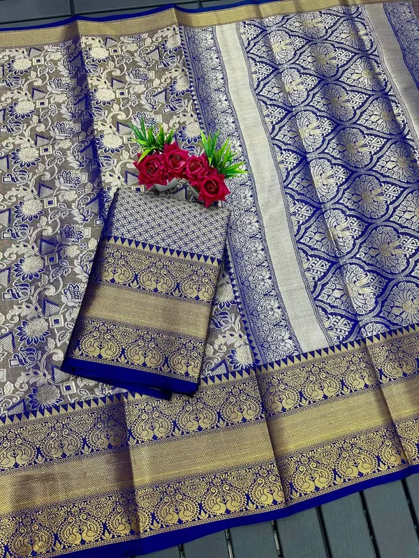 Navy_Pure_Ganga_Kanjivaram_Silk_Saree_For_Women