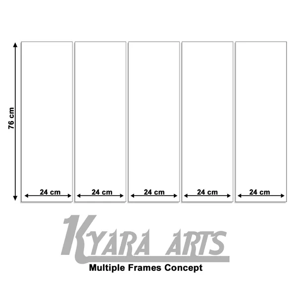 KYARA_ARTS-golden_Flower_European_Style_painting_with_frame_Big_Size_(30x48)_Wall_Art_for_living_room,Bedroom,Drawing_room,Hotels-Wooden_Framed-Digital_Painting