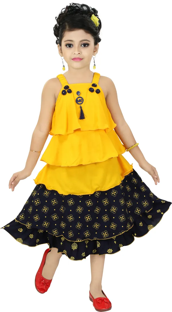 Yellow__Girls_Party_Wear_Festive_Skirt_Top_(Yellow)