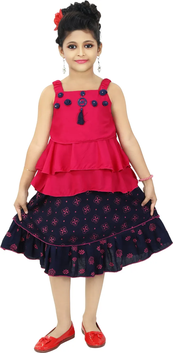 Pink__Girls_Party_Wear_Festive_Skirt_Top_(Pink)
