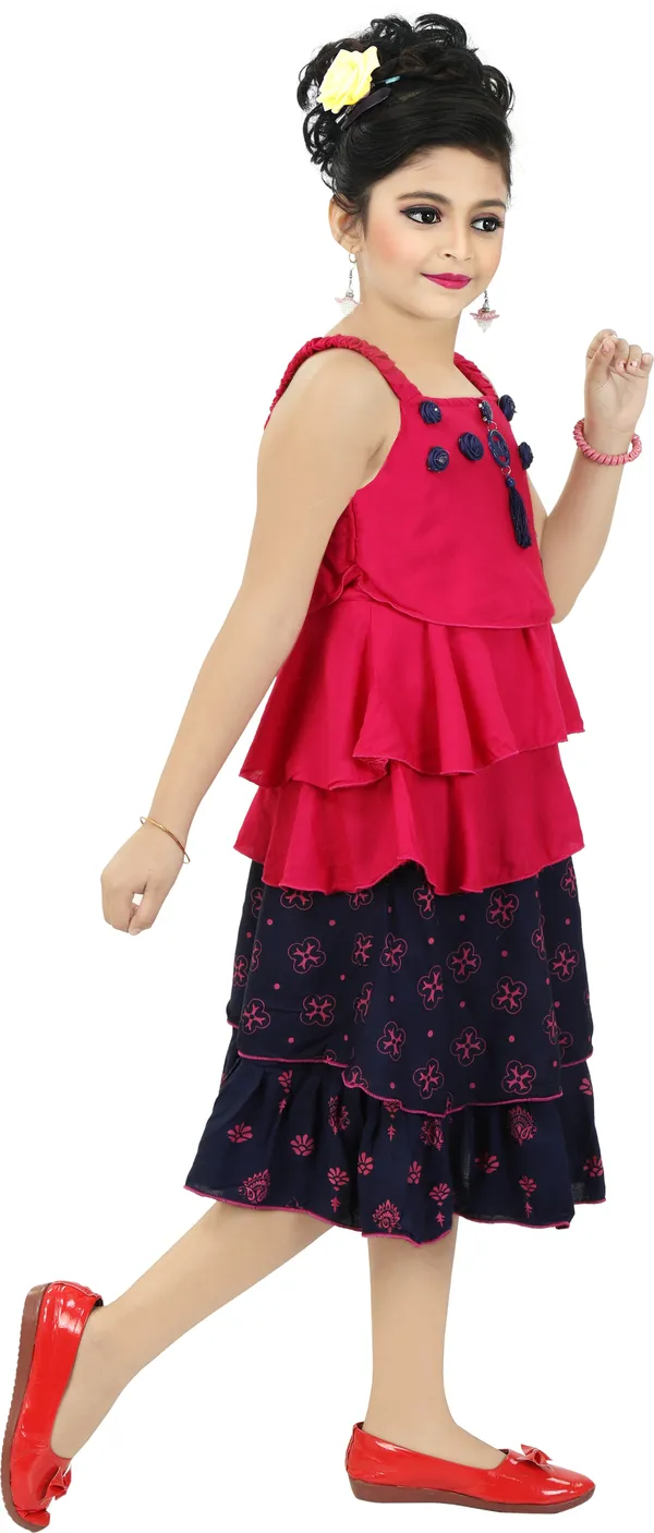 Pink__Girls_Party_Wear_Festive_Skirt_Top_(Pink)