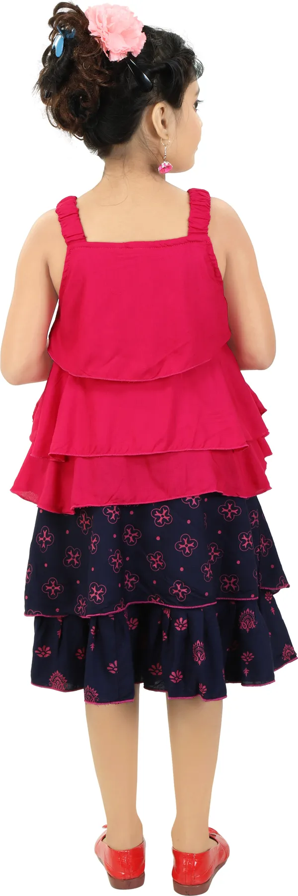 Pink__Girls_Party_Wear_Festive_Skirt_Top_(Pink)
