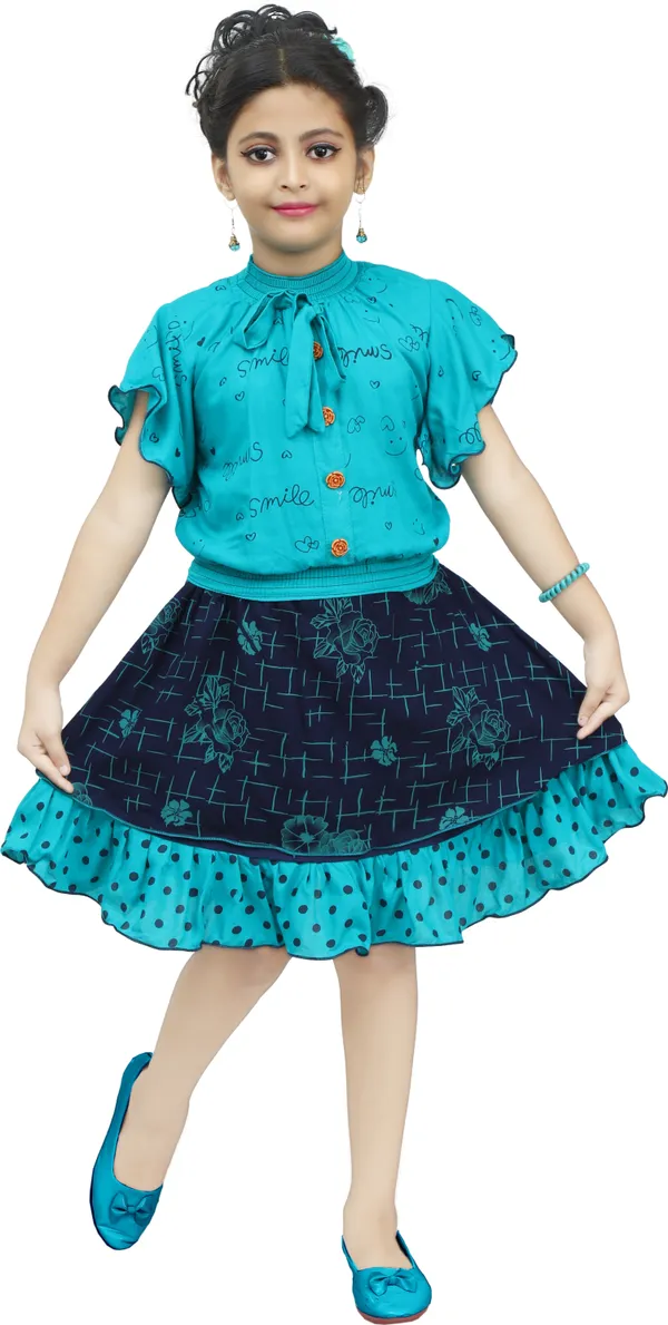 Light_Blue__Girls_Party_Wear_Festive_Top_Skirt_(Light_Blue)