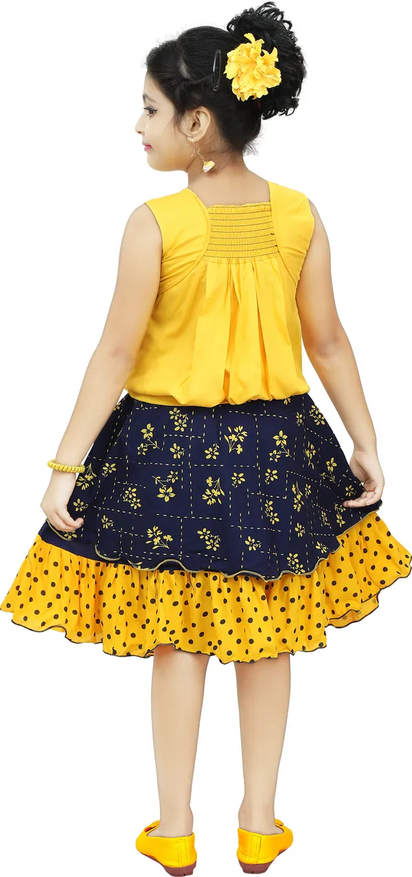 Yellow__Girls_Party_Wear_Festive_Top_Skirt_(Yellow)