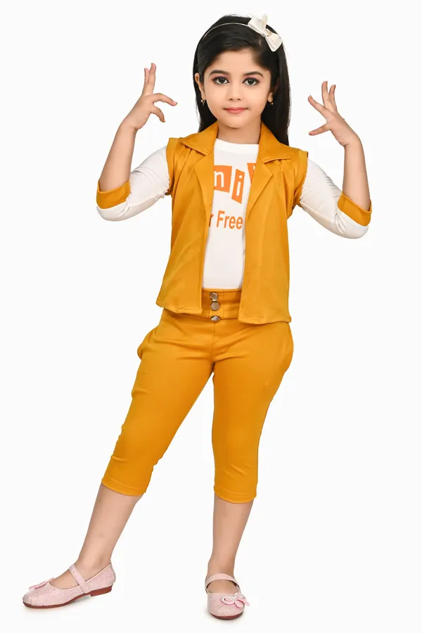 Yellow__Girls_Casual_Top_Pant,_Jacket_(Yellow)