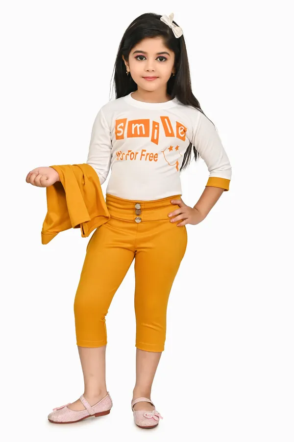 Yellow__Girls_Casual_Top_Pant,_Jacket_(Yellow)