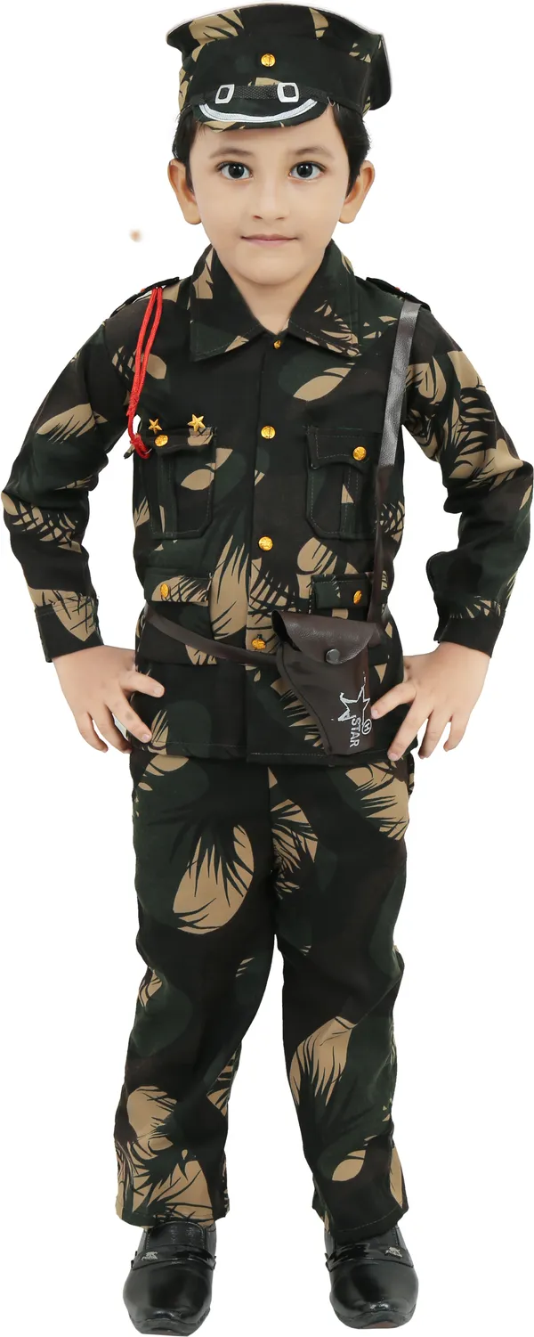 Green__Army_Dress_Kids_Costume_Wear