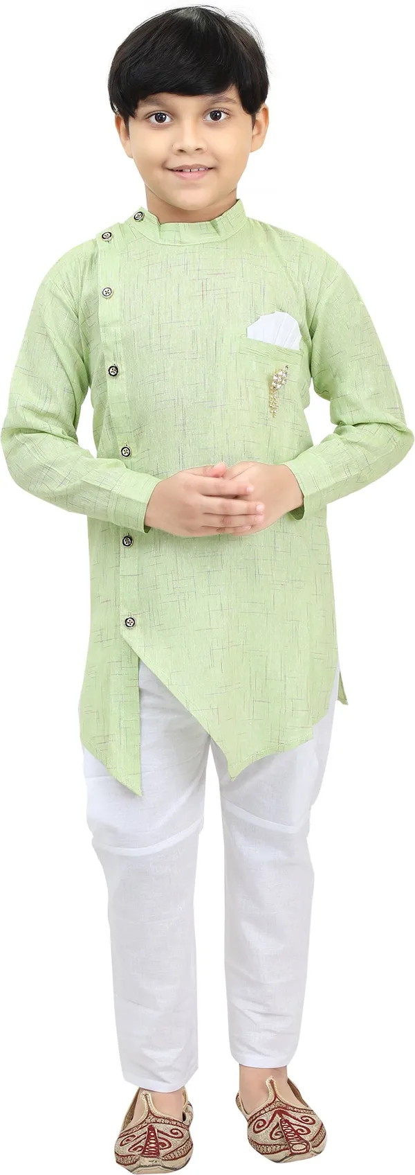 Light_Green_Full_Sleeve_carrydreams_Boys_Festive_&_Party_Kurta_and_Pyjama_Set_(Light_Green_Pack_of_1)
