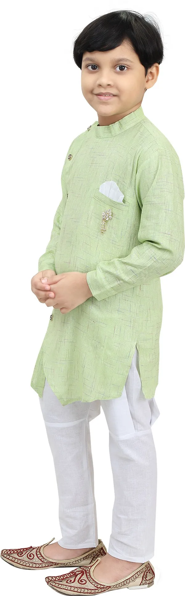 Light_Green_Full_Sleeve_carrydreams_Boys_Festive_&_Party_Kurta_and_Pyjama_Set_(Light_Green_Pack_of_1)