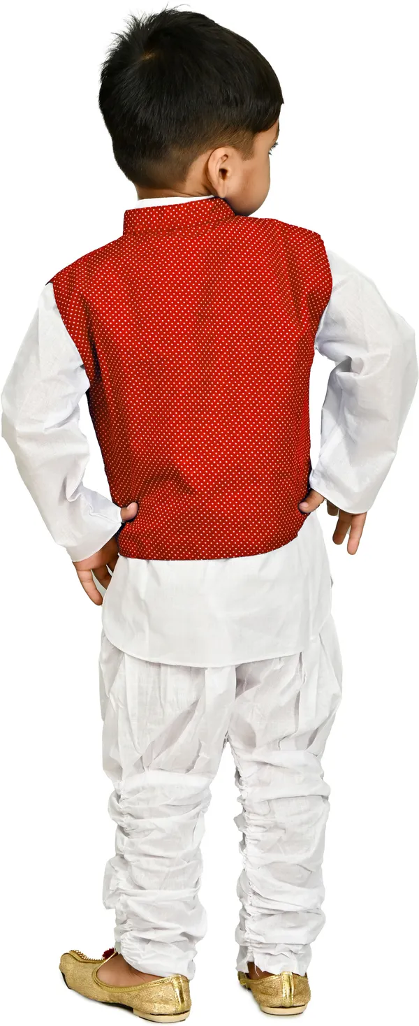 Red_Full_Sleeve_Boys_Festive_&_Party_Kurta,_Waistcoat_and_Pyjama_Set_(Red_Pack_of_1)