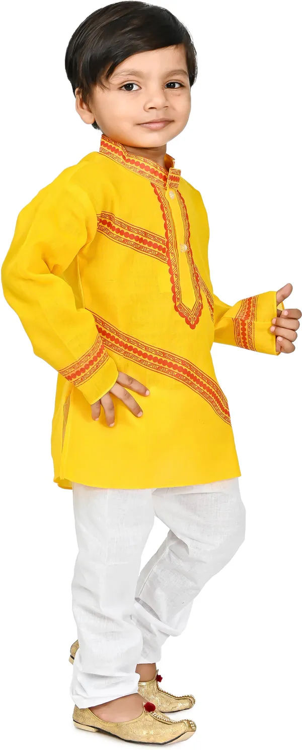 Yellow_Full_Sleeve_Boys_Festive_&_Party_Kurta_and_Churidar_Set_(Yellow_Pack_of_1)
