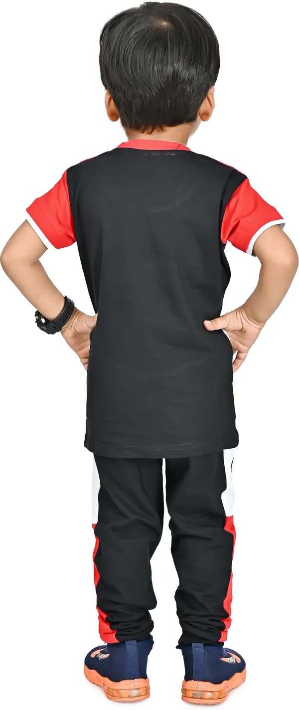 Red__Boys_Casual_T-shirt_Trouser_(Red)