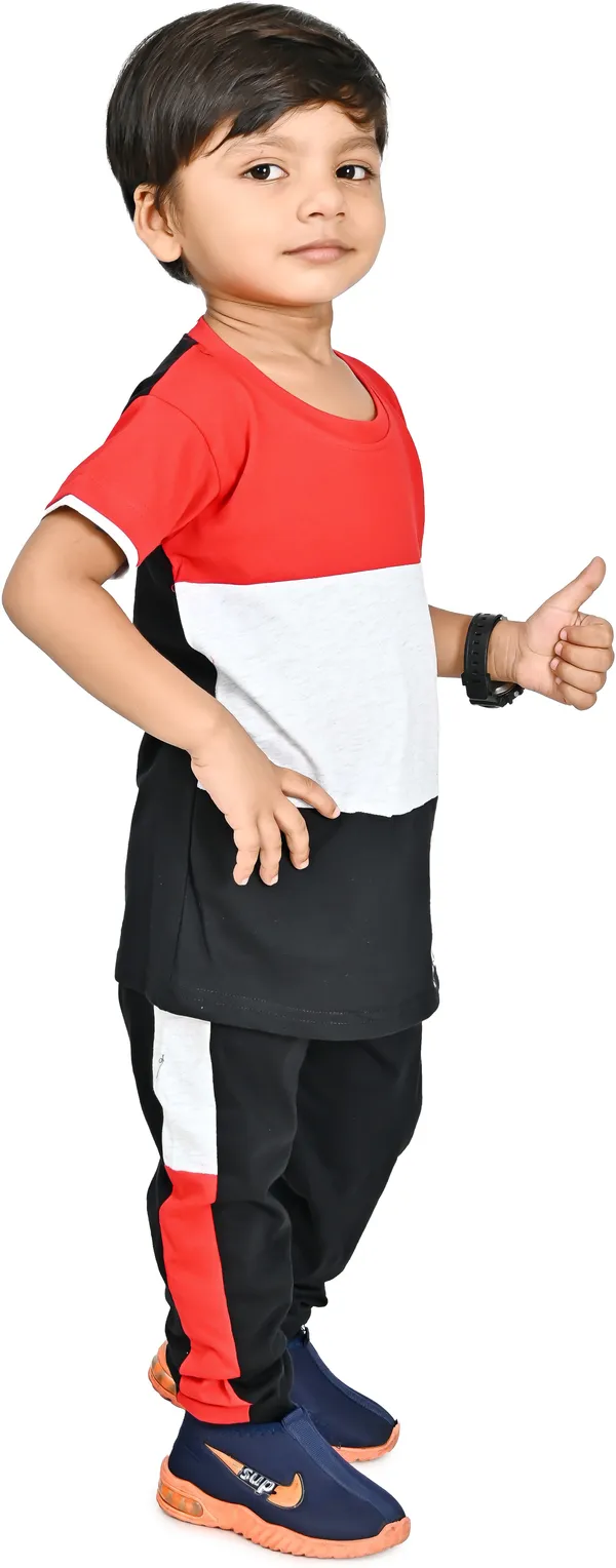 Red__Boys_Casual_T-shirt_Trouser_(Red)