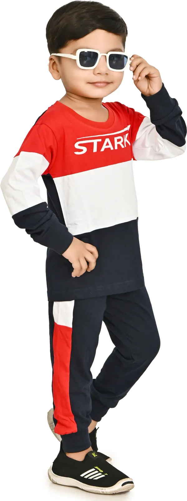 Red__Boys_Casual_T-shirt_Trouser_(Red)