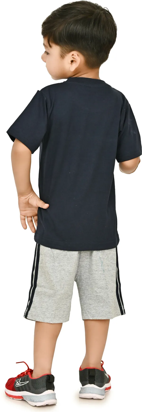 Grey__Boys_Casual_T-shirt_Shorts_(Grey)