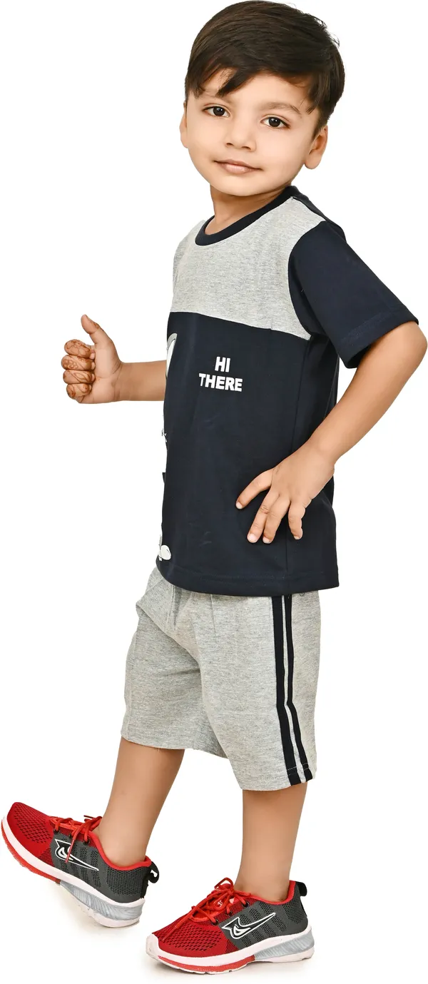 Grey__Boys_Casual_T-shirt_Shorts_(Grey)