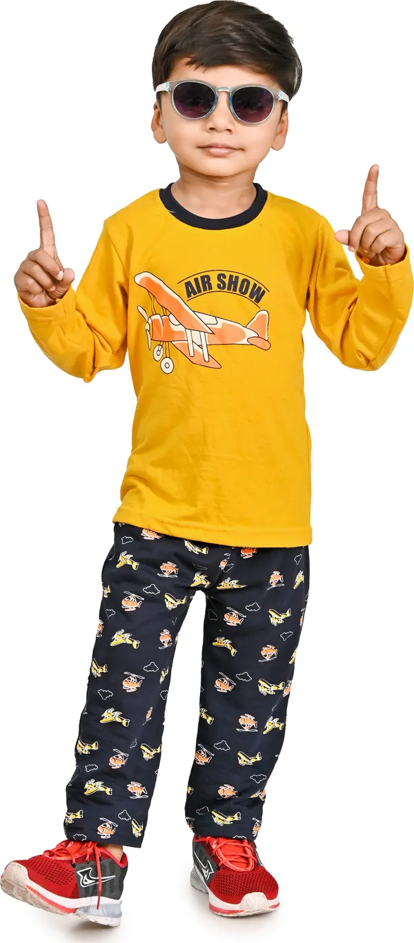 Yellow__Boys_Casual_T-shirt_Trouser_(Yellow)