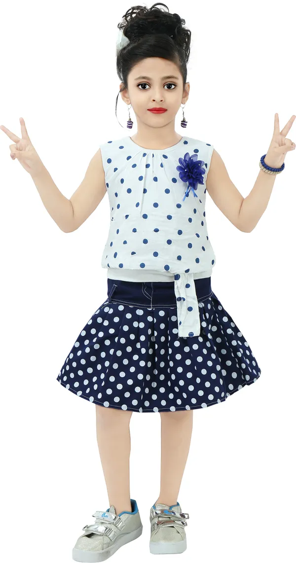 White__Girls_Casual_Skirt_Top_(White)