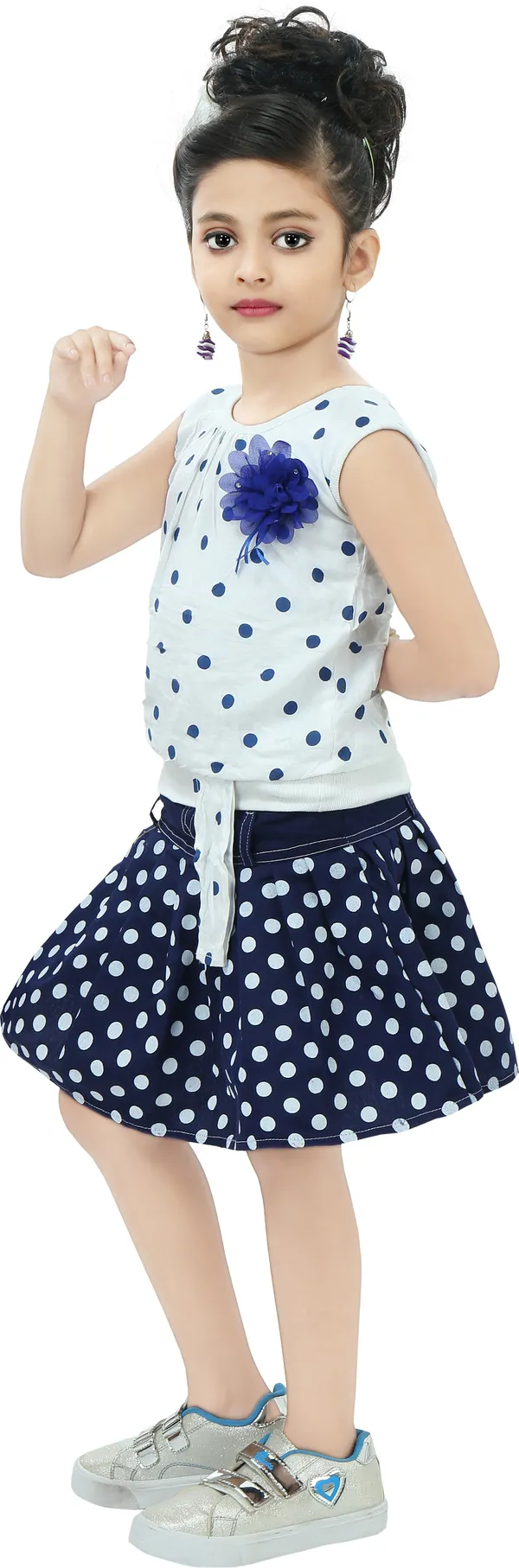 White__Girls_Casual_Skirt_Top_(White)