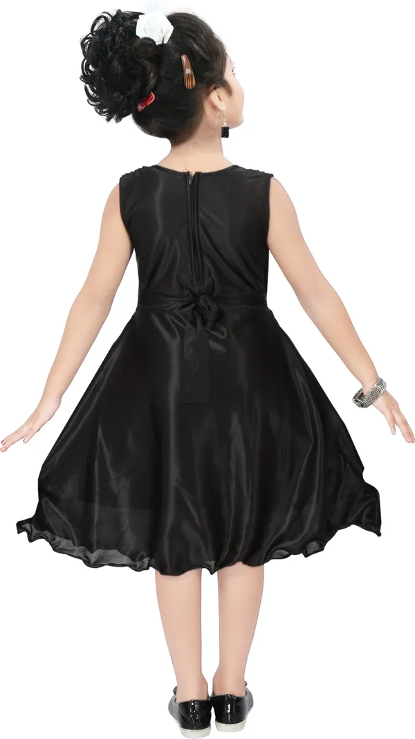 Black_Sleeveless_Girls_Midi/Knee_Length_Casual_Dress_(Black,_Sleeveless)