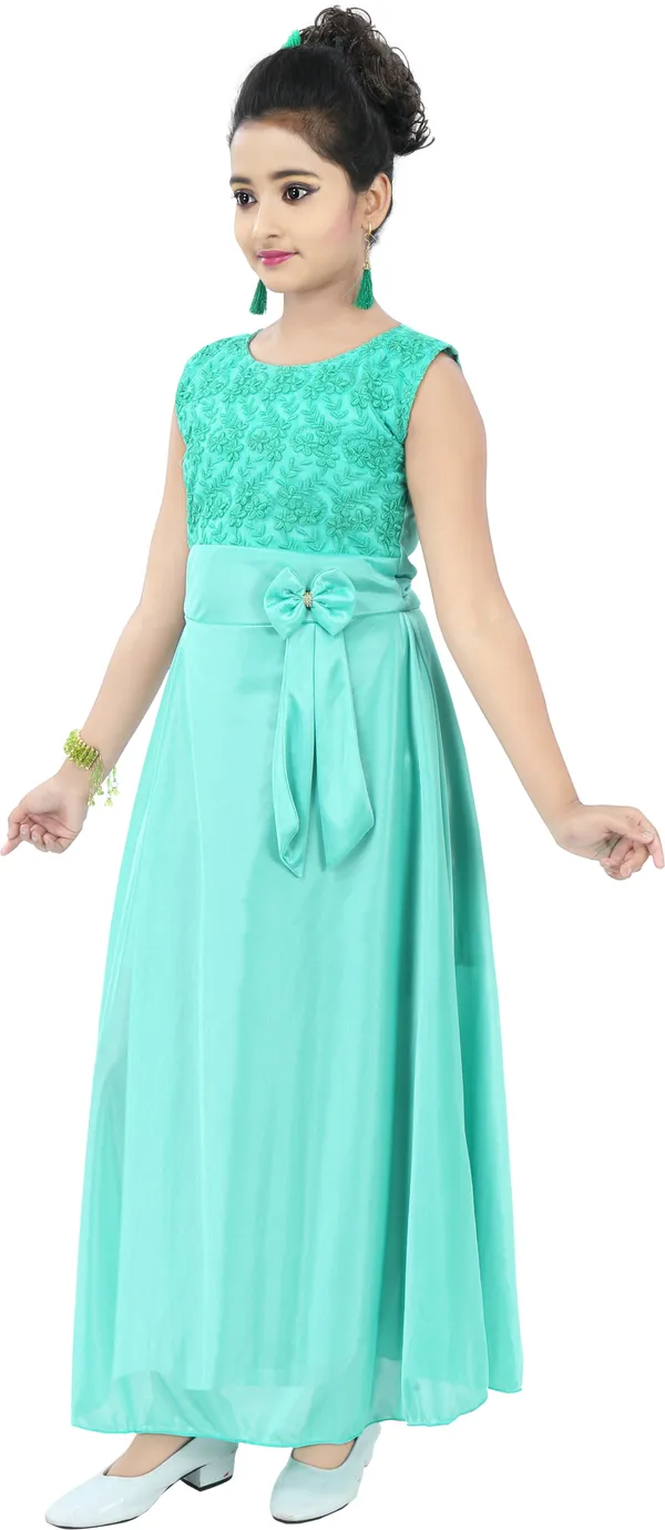 Green_Sleeveless_Girls_Maxi/Full_Length_Party_Dress_(Green,_Sleeveless)